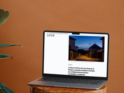 Lorelux su Luceweb: il riciclo che non rinuncia al design